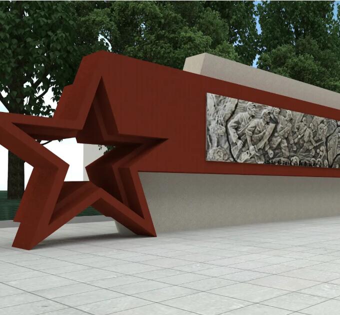 台州锈钢板精神堡垒