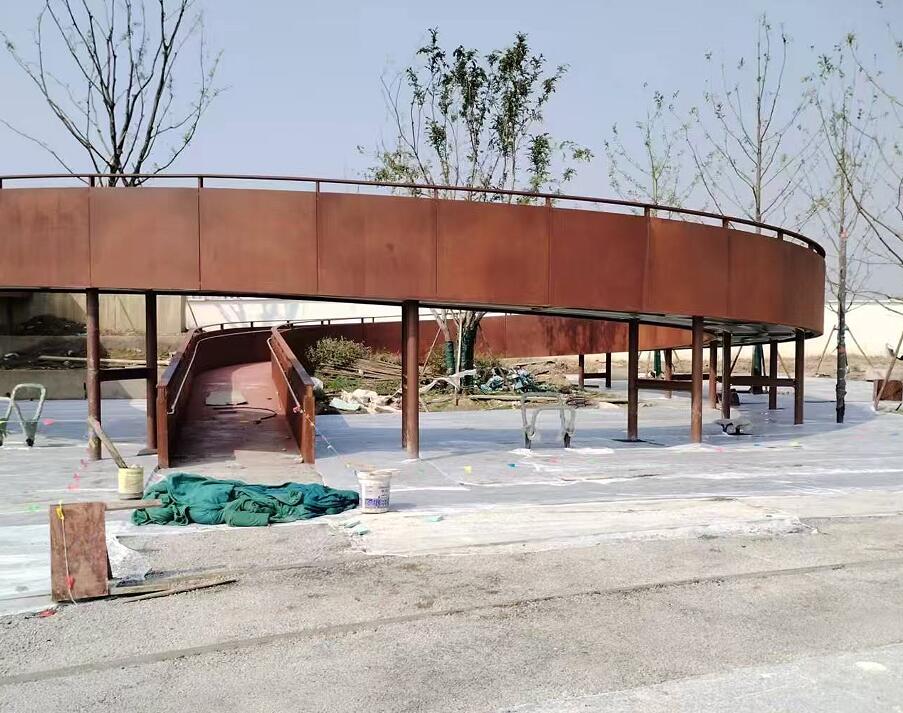 台州耐候钢板廊架